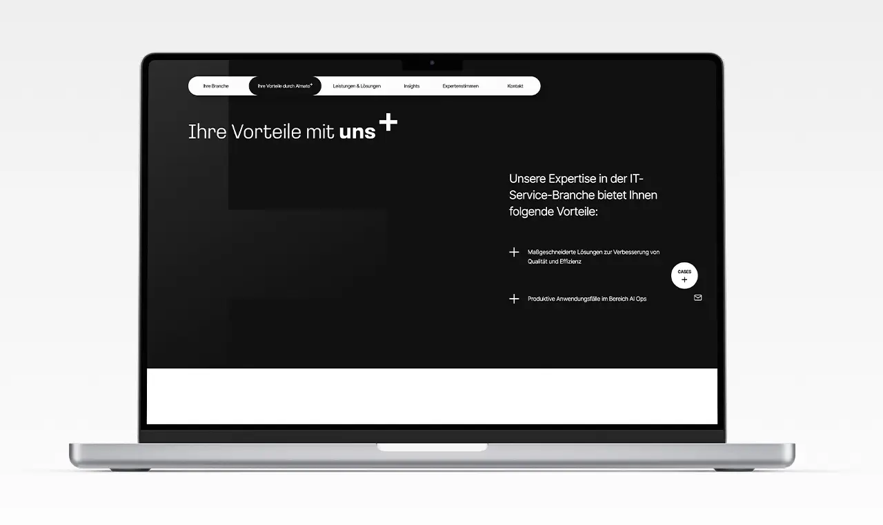 Almato Website Mockup Macbook