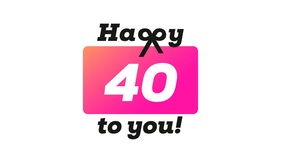 Happy 40 to you Jubilaeumslogo