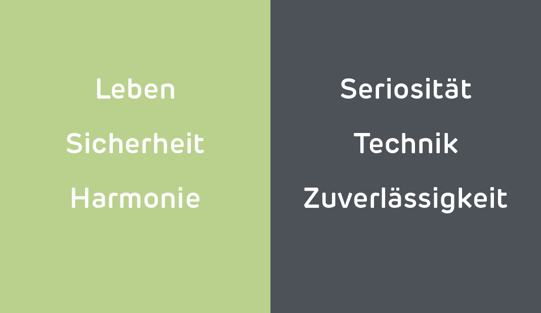 Herleitung der Farben grün und grau