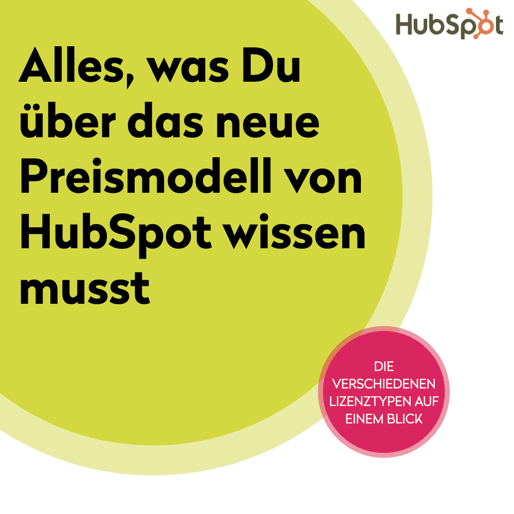 Preismodell HubSpot