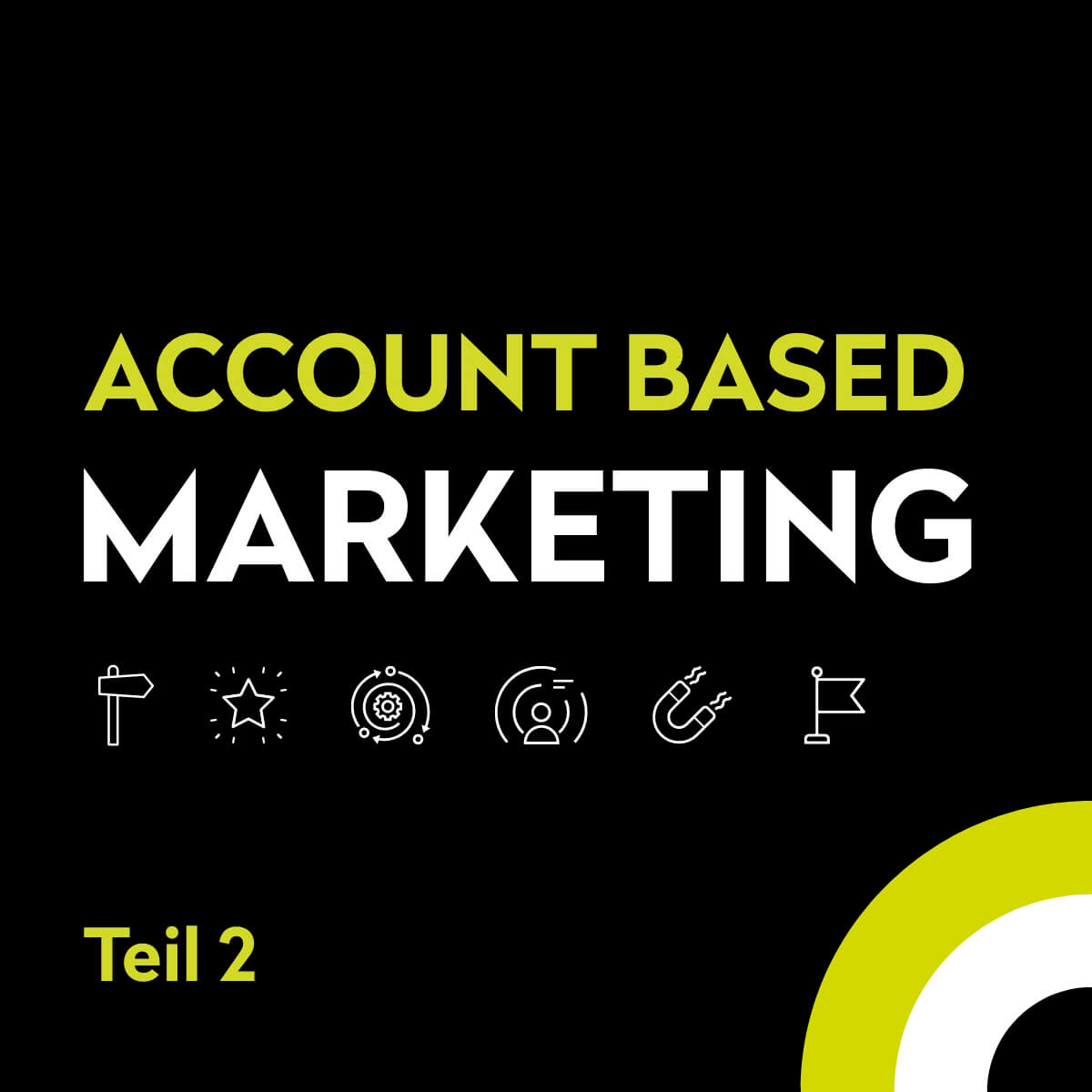 Aufschrift Account Based Marketing Teil 2